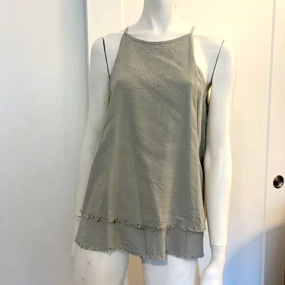 cloth & stone Tops - Cloth & Stone Tiered Tank Top